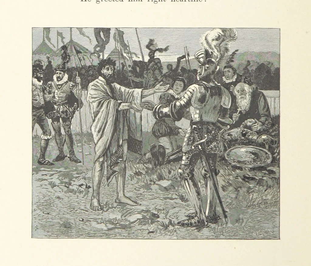 An illustration from The Lay of the Last Minstrel. By Sir Walter Scott. With notes and a chronological summary of his life, and index, 1887, leaf 172