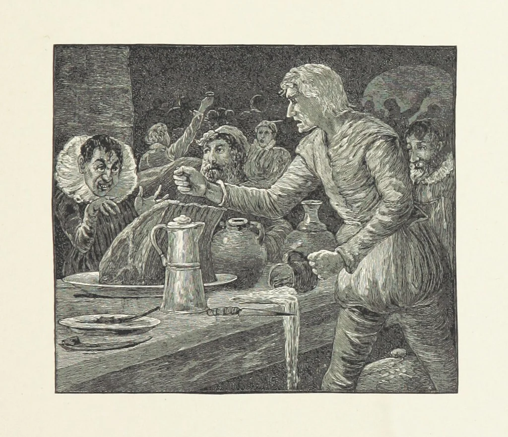 An illustration from The Lay of the Last Minstrel. By Sir Walter Scott. With notes and a chronological summary of his life, and index, 1887, leaf 187