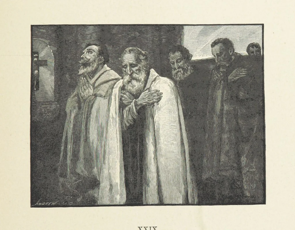 An illustration from The Lay of the Last Minstrel. By Sir Walter Scott. With notes and a chronological summary of his life, and index, 1887, leaf 205