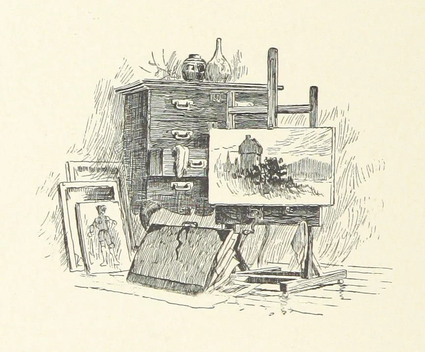 An illustration from The Lay of the Last Minstrel. By Sir Walter Scott. With notes and a chronological summary of his life, and index, 1887, leaf 22