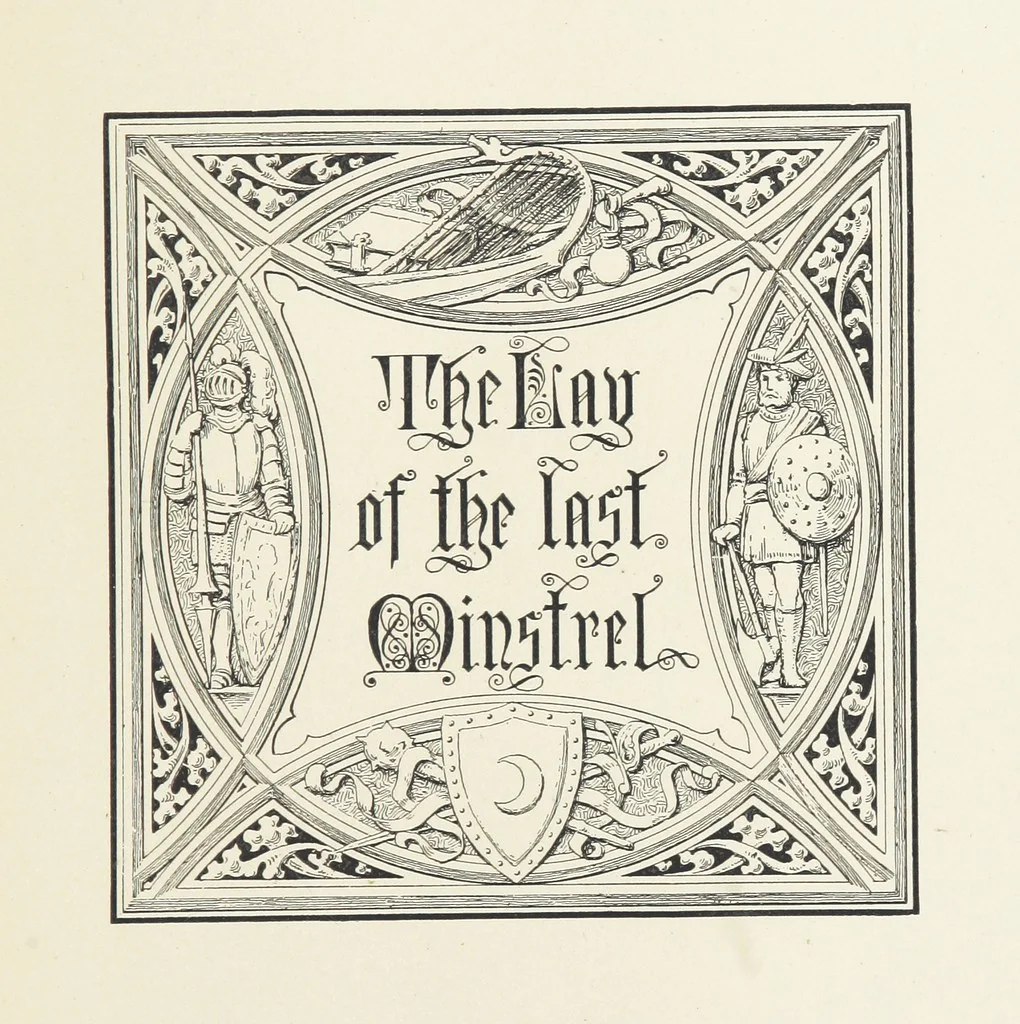 An illustration from The Lay of the Last Minstrel. By Sir Walter Scott. With notes and a chronological summary of his life, and index, 1887, leaf 23
