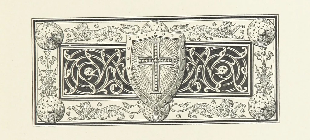 An illustration from The Lay of the Last Minstrel. By Sir Walter Scott. With notes and a chronological summary of his life, and index, 1887, leaf 33