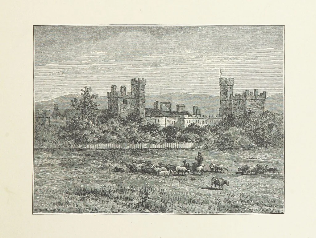 An illustration from The Lay of the Last Minstrel. By Sir Walter Scott. With notes and a chronological summary of his life, and index, 1887, leaf 37