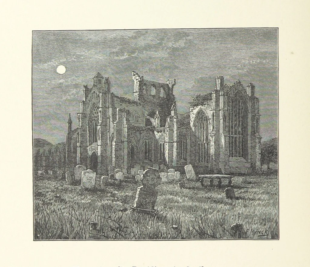 An illustration from The Lay of the Last Minstrel. By Sir Walter Scott. With notes and a chronological summary of his life, and index, 1887, leaf 58