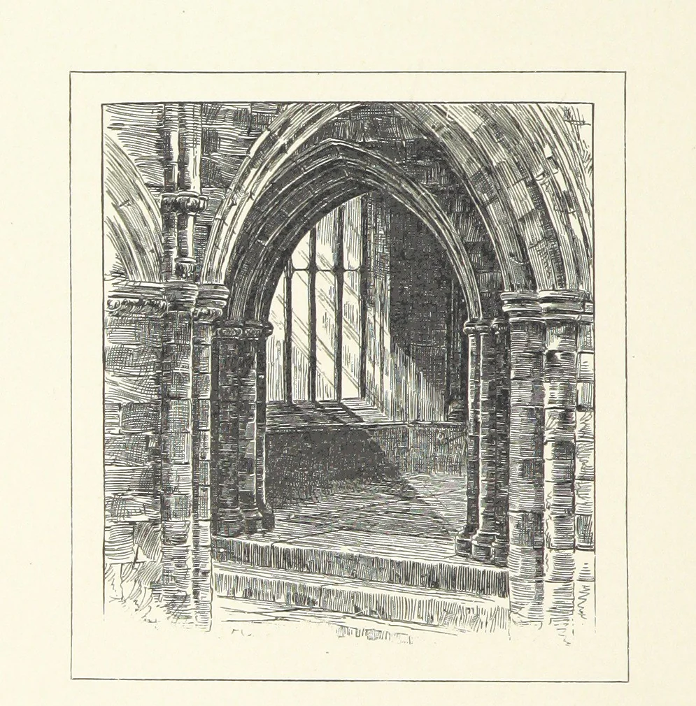 An illustration from The Lay of the Last Minstrel. By Sir Walter Scott. With notes and a chronological summary of his life, and index, 1887, leaf 68