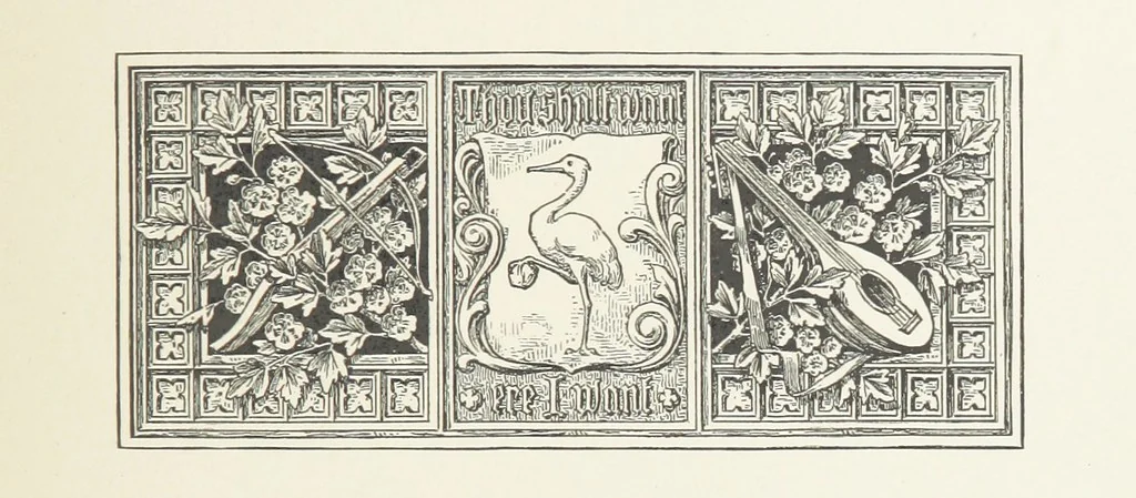 An illustration from The Lay of the Last Minstrel. By Sir Walter Scott. With notes and a chronological summary of his life, and index, 1887, leaf 87
