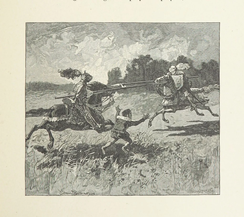 An illustration from The Lay of the Last Minstrel. By Sir Walter Scott. With notes and a chronological summary of his life, and index, 1887, leaf 89