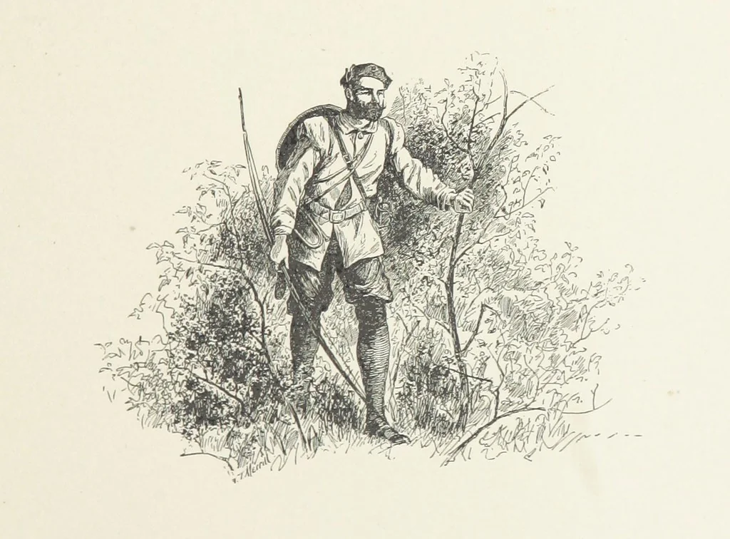 An illustration from The Lay of the Last Minstrel. By Sir Walter Scott. With notes and a chronological summary of his life, and index, 1887, leaf 99