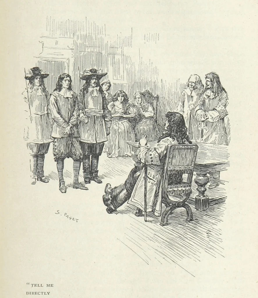 An illustration from Old Mortality ... With sixteen illustrations by Sidney Paget, 1898, leaf 155