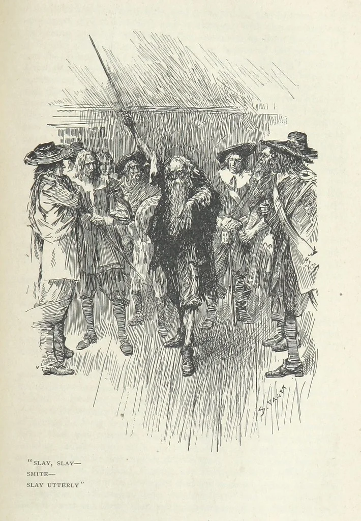 An illustration from Old Mortality ... With sixteen illustrations by Sidney Paget, 1898, leaf 233