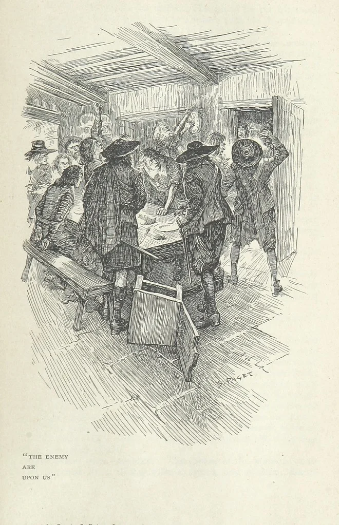 An illustration from Old Mortality ... With sixteen illustrations by Sidney Paget, 1898, leaf 329