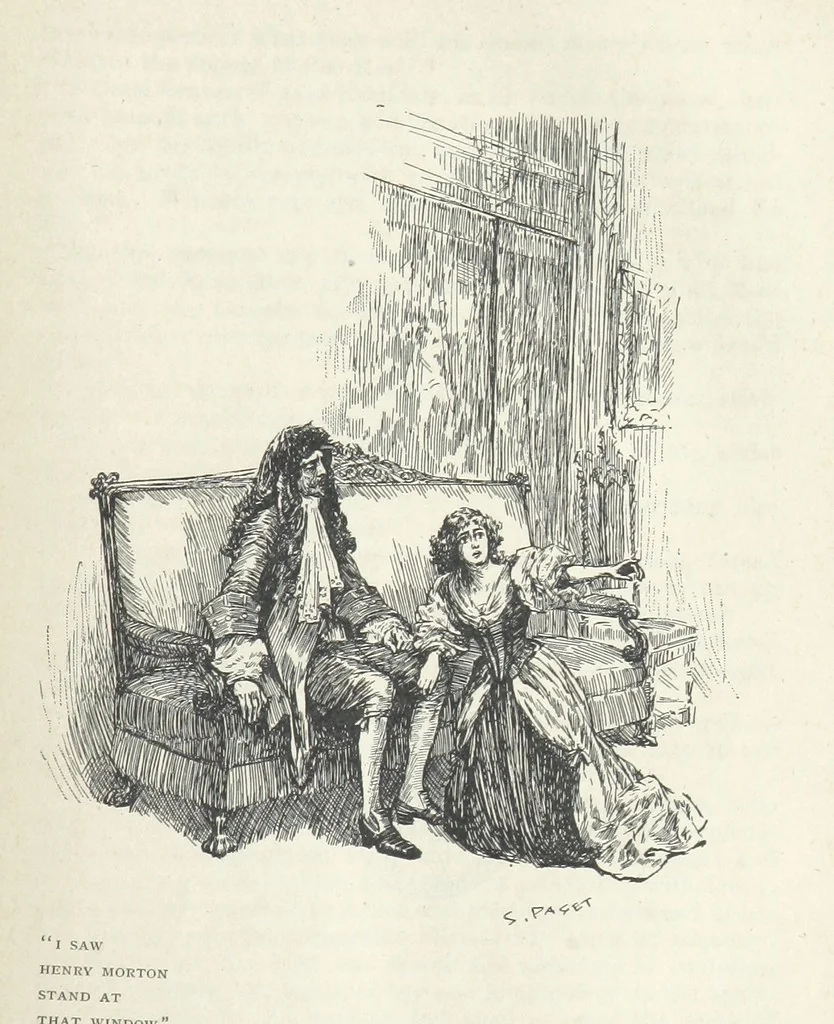 An illustration from Old Mortality ... With sixteen illustrations by Sidney Paget, 1898, leaf 379