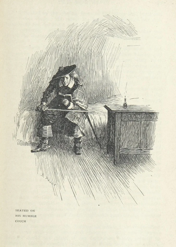 An illustration from Old Mortality ... With sixteen illustrations by Sidney Paget, 1898, leaf 69
