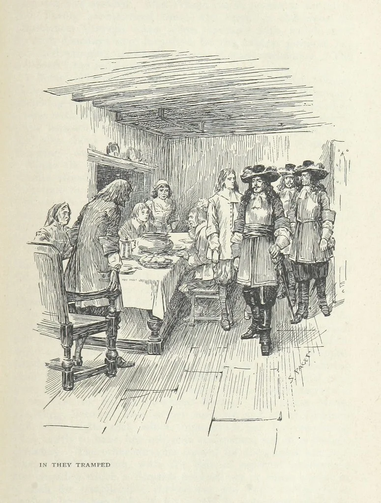 An illustration from Old Mortality ... With sixteen illustrations by Sidney Paget, 1898, leaf 93