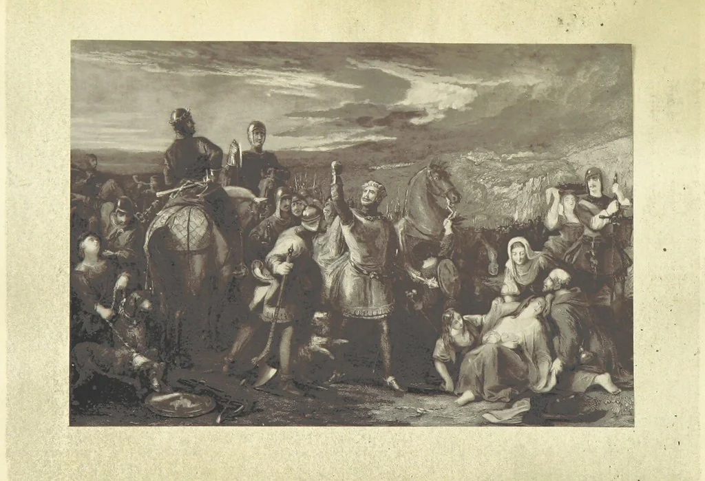 An illustration from Historical, legendary, and romantic Tales from the works of Sir Walter Scott. Selected ... by W. T. Dobson. With ... illustrations, etc, 1886, leaf 32