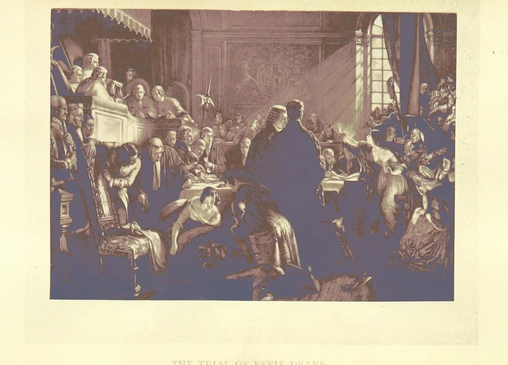 An illustration from Royal Characters from the works of Sir Walter Scott, historical and romantic. Selected and arranged by W. T. Dobson. With twelve ... illustrations, in permanent photography, 1881, leaf 369