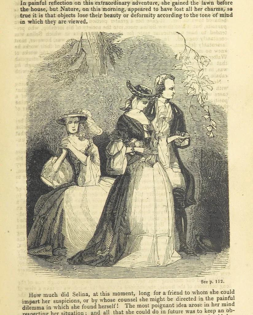 An illustration from Seduction; or the perils of a woman's life. A romance, 1846, leaf 115