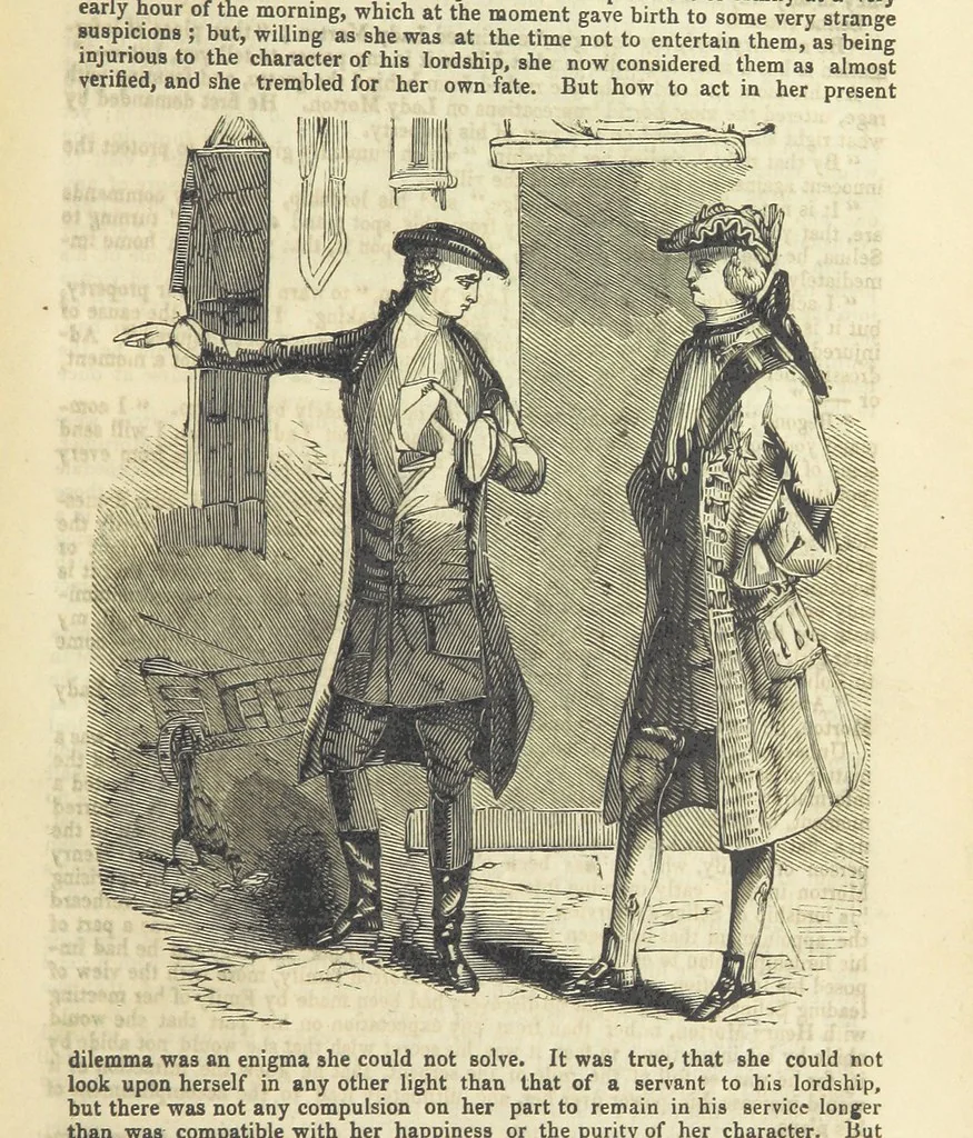 An illustration from Seduction; or the perils of a woman's life. A romance, 1846, leaf 123