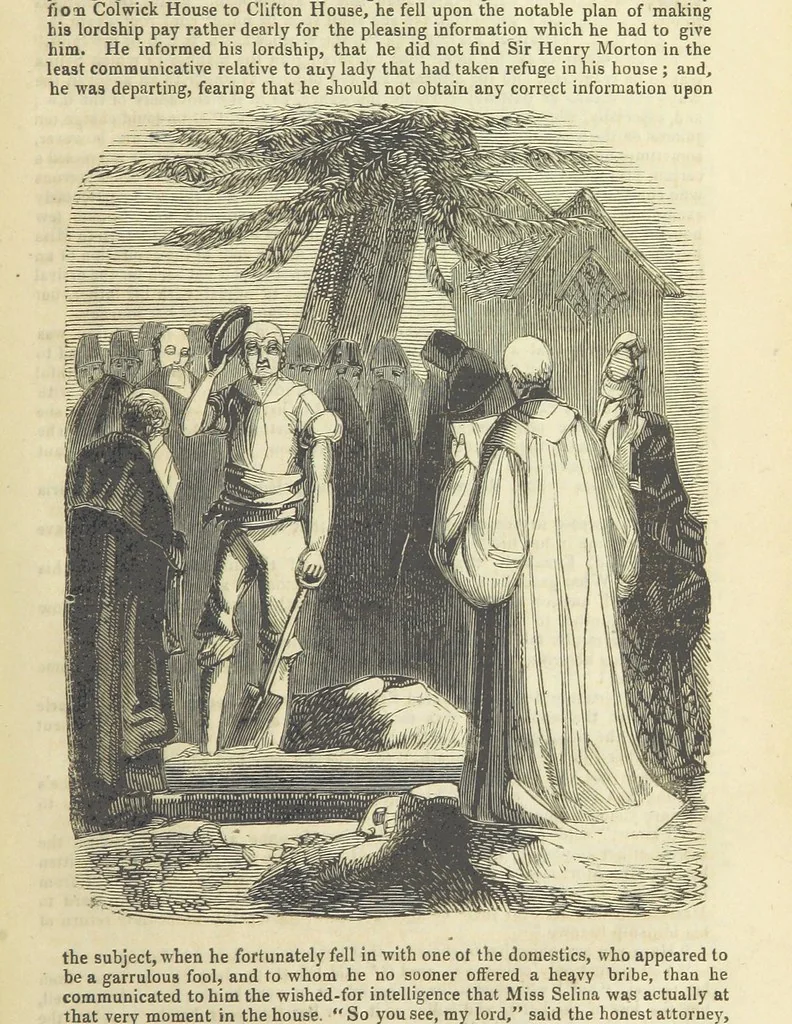 An illustration from Seduction; or the perils of a woman's life. A romance, 1846, leaf 131