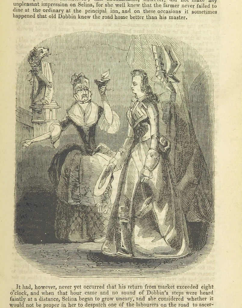 An illustration from Seduction; or the perils of a woman's life. A romance, 1846, leaf 155