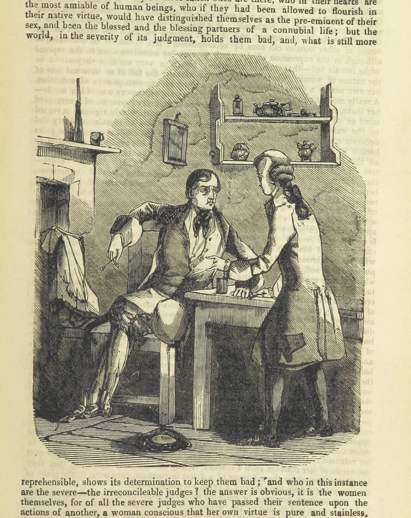 An illustration from Seduction; or the perils of a woman's life. A romance, 1846, leaf 163
