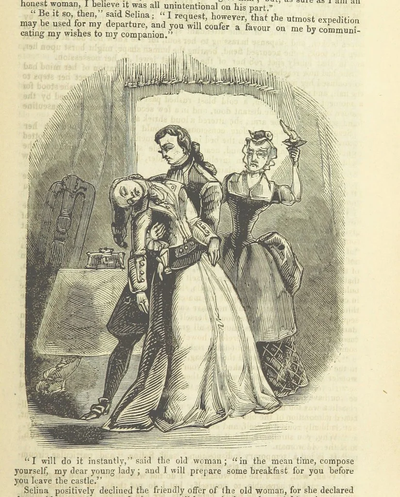 An illustration from Seduction; or the perils of a woman's life. A romance, 1846, leaf 171