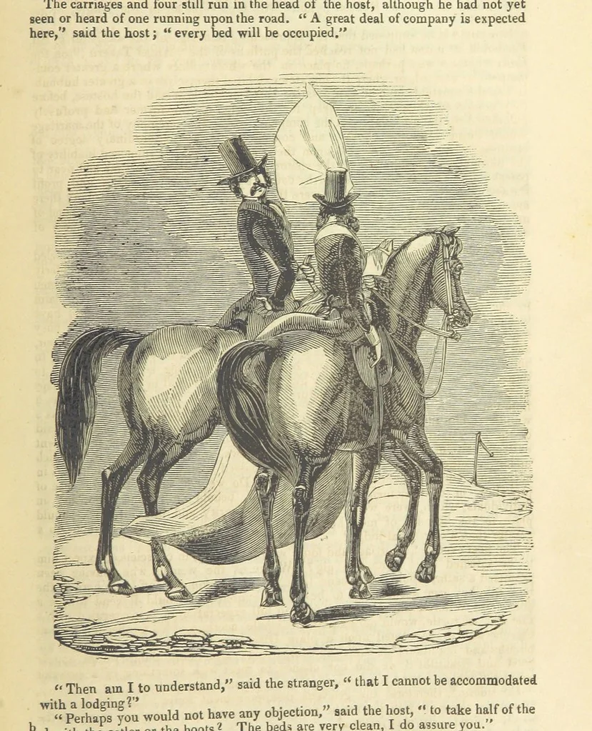 An illustration from Seduction; or the perils of a woman's life. A romance, 1846, leaf 187