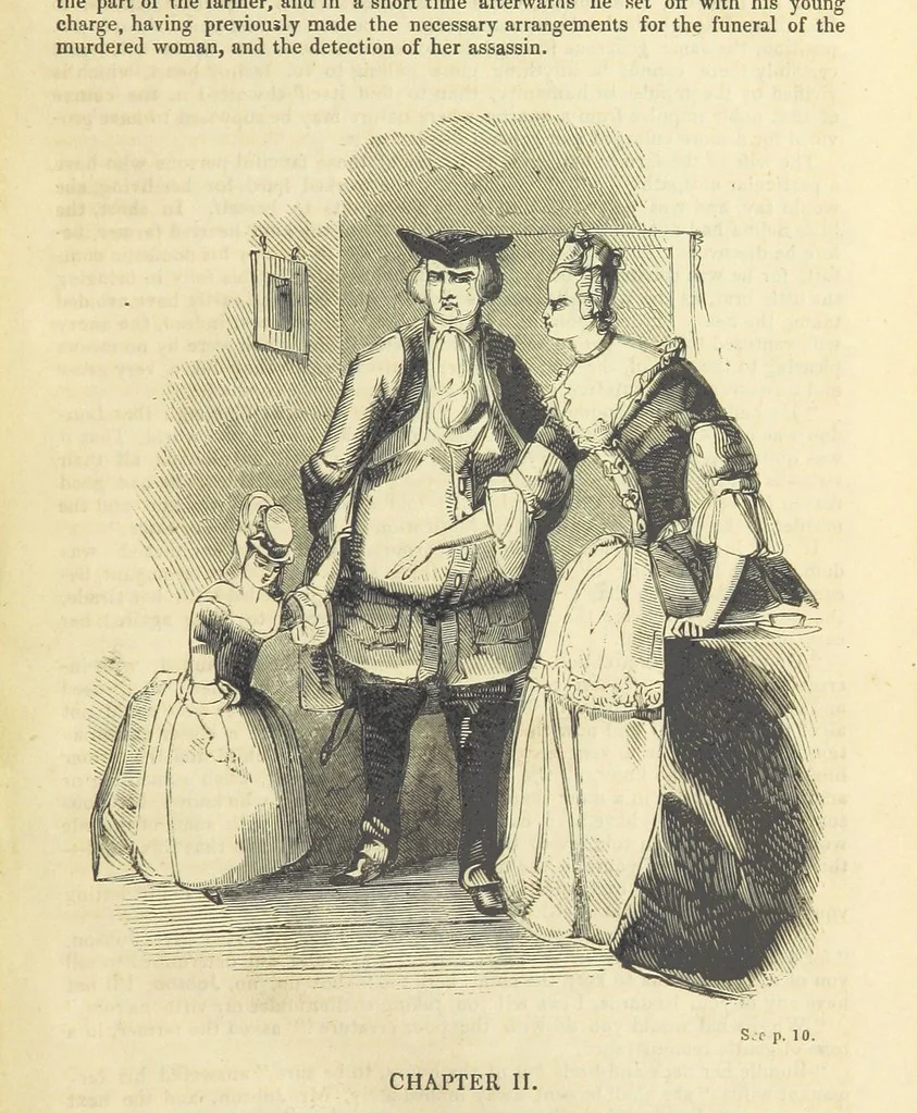 An illustration from Seduction; or the perils of a woman's life. A romance, 1846, leaf 19