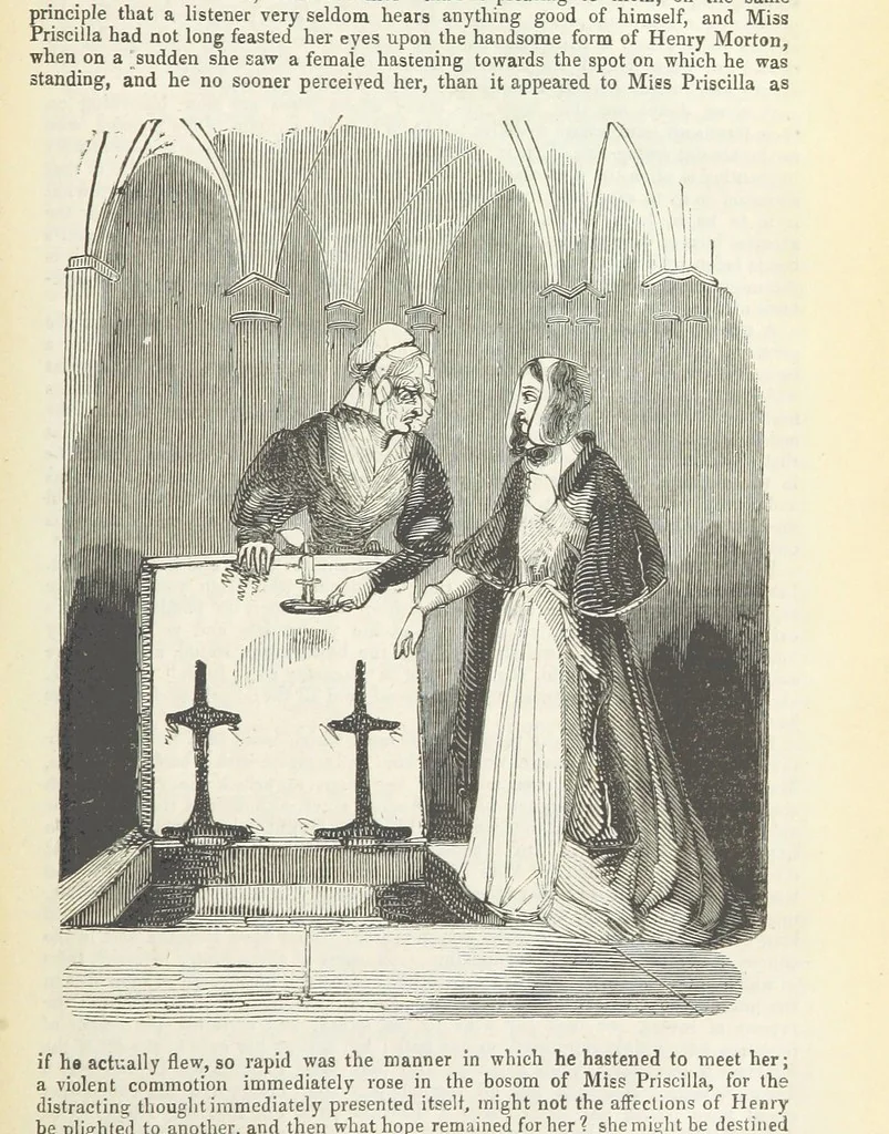 An illustration from Seduction; or the perils of a woman's life. A romance, 1846, leaf 211