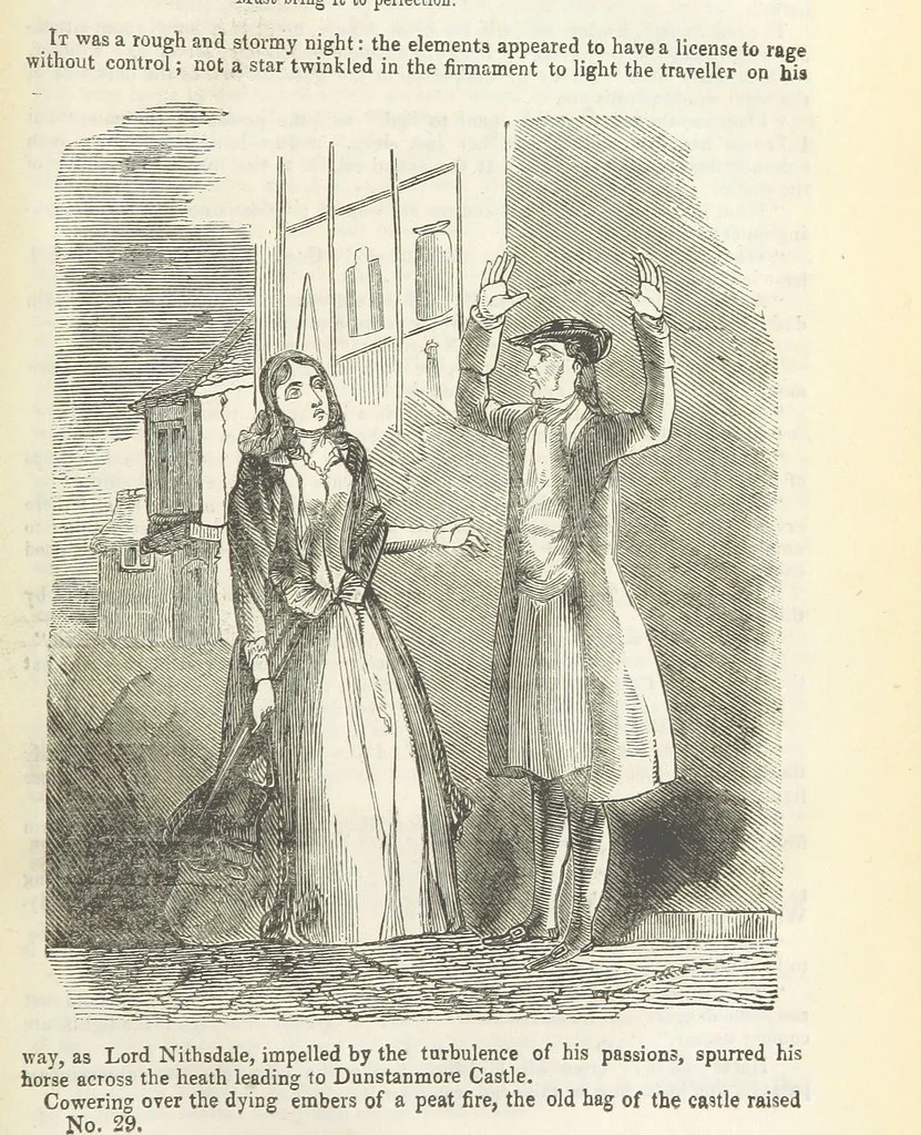 An illustration from Seduction; or the perils of a woman's life. A romance, 1846, leaf 235