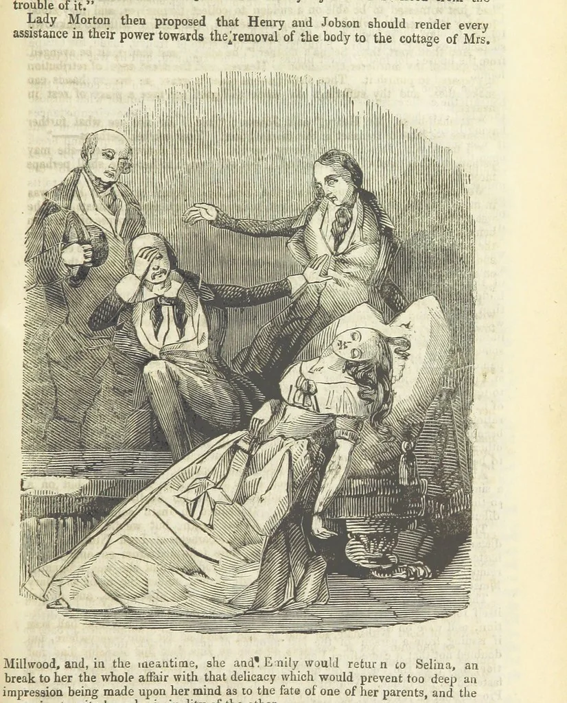 An illustration from Seduction; or the perils of a woman's life. A romance, 1846, leaf 283