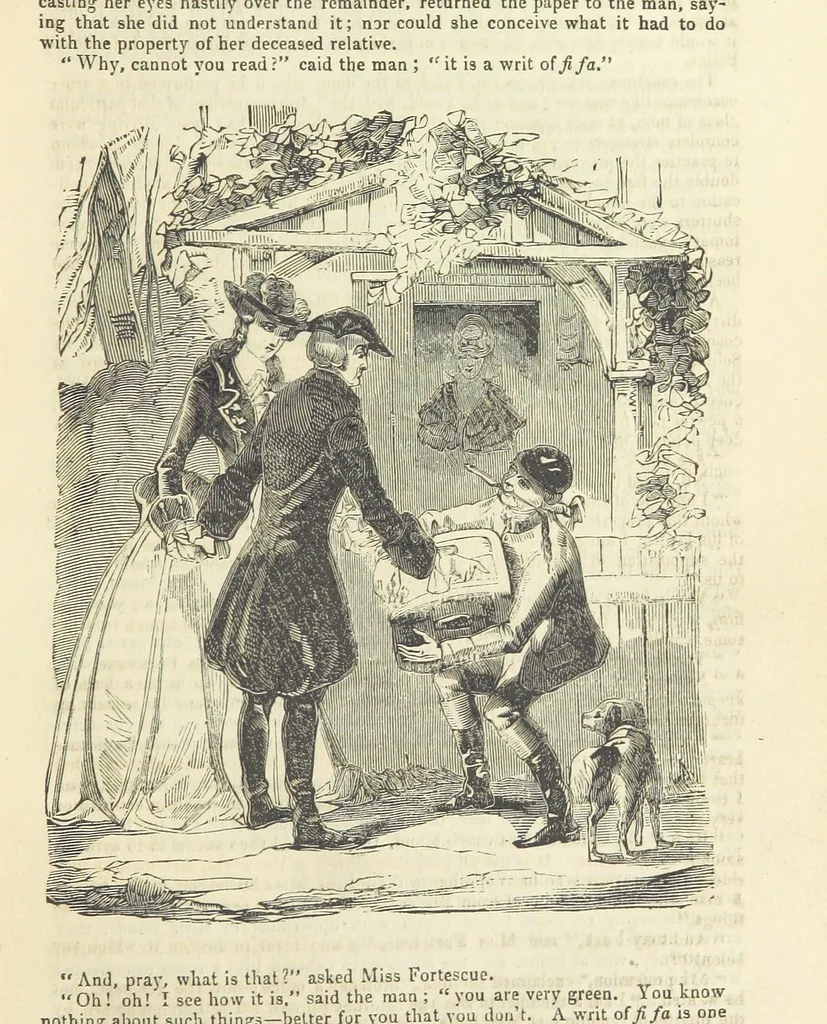 An illustration from Seduction; or the perils of a woman's life. A romance, 1846, leaf 75
