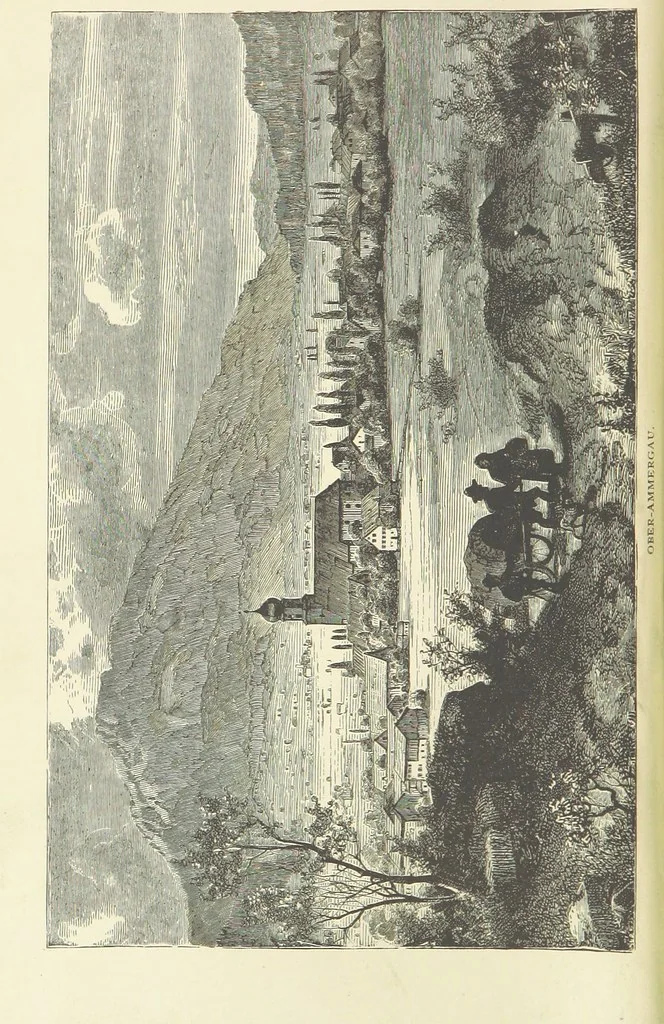 An illustration from The country of the Passion-play. The Highlands and Highlanders of Bavaria, 1880, leaf 10