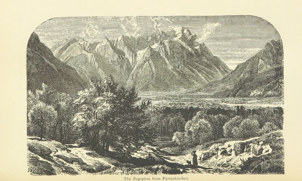An illustration from The country of the Passion-play. The Highlands and Highlanders of Bavaria, 1880, leaf 161
