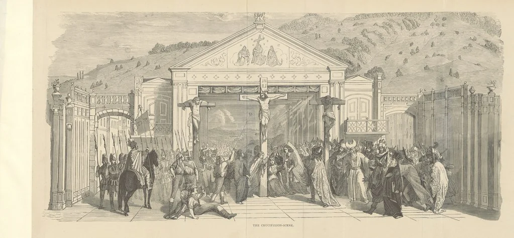 An illustration from The country of the Passion-play. The Highlands and Highlanders of Bavaria, 1880, leaf 217