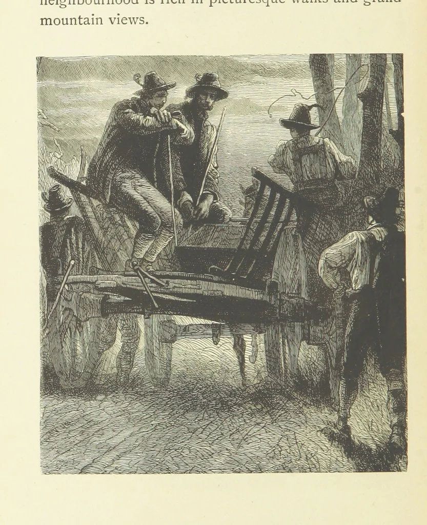An illustration from The country of the Passion-play. The Highlands and Highlanders of Bavaria, 1880, leaf 302