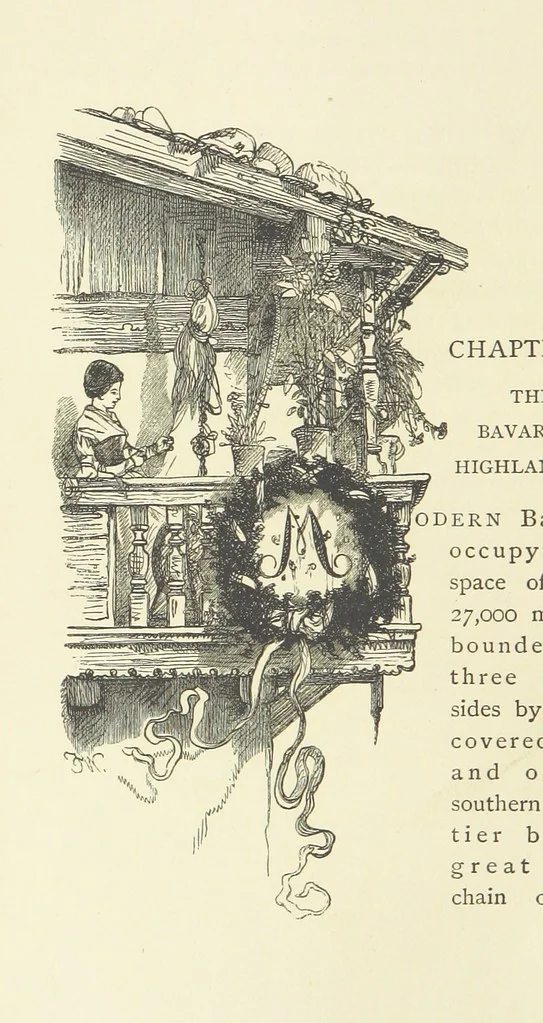 An illustration from The country of the Passion-play. The Highlands and Highlanders of Bavaria, 1880, leaf 44