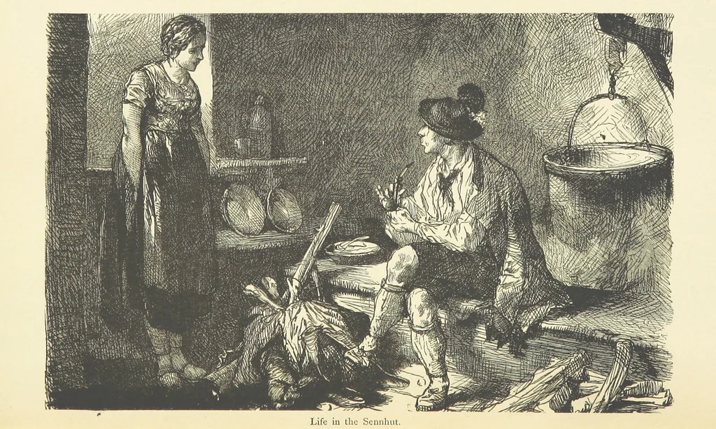 An illustration from The country of the Passion-play. The Highlands and Highlanders of Bavaria, 1880, leaf 51