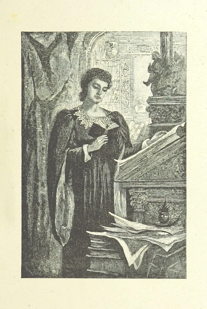 An illustration from Scenes and Characters from the works of George Eliot: a series of illustrations by eminent artists. India proofs. With introductory essay and descriptive letterpress by L. G. Seguin, 1888, leaf 103