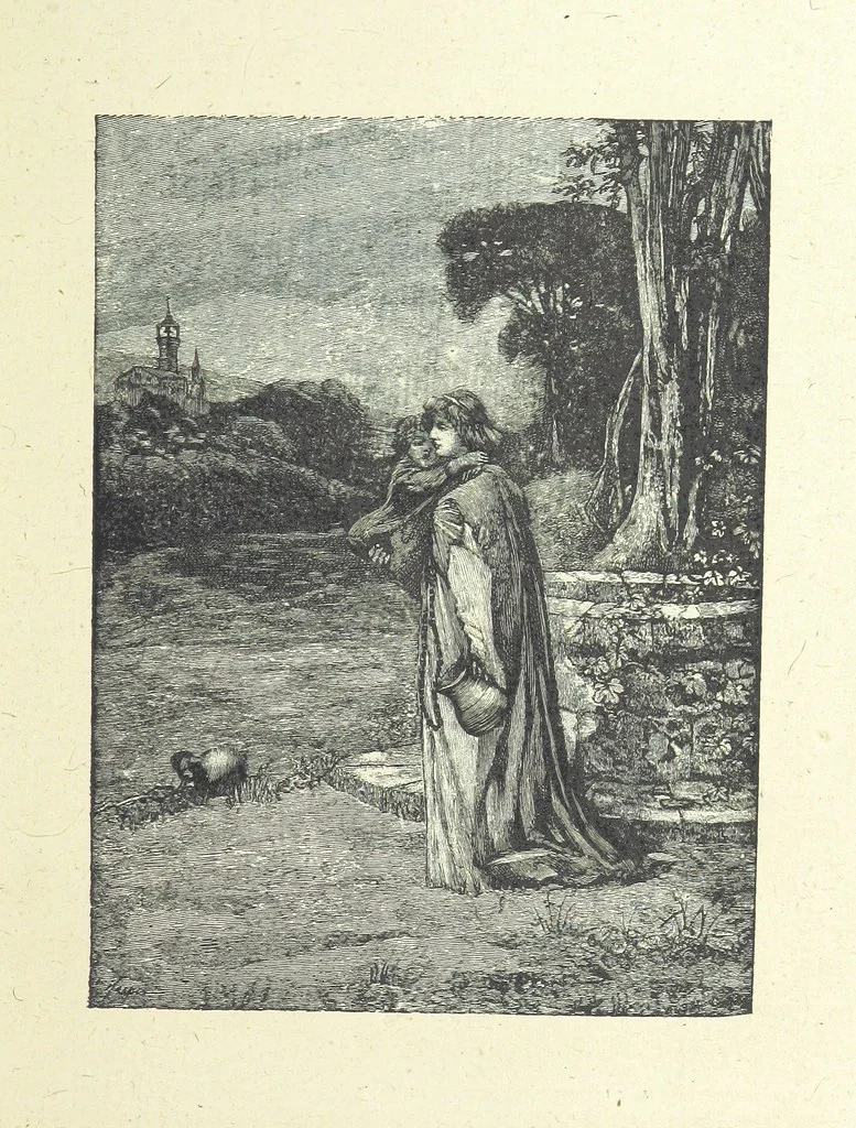 An illustration from Scenes and Characters from the works of George Eliot: a series of illustrations by eminent artists. India proofs. With introductory essay and descriptive letterpress by L. G. Seguin, 1888, leaf 115