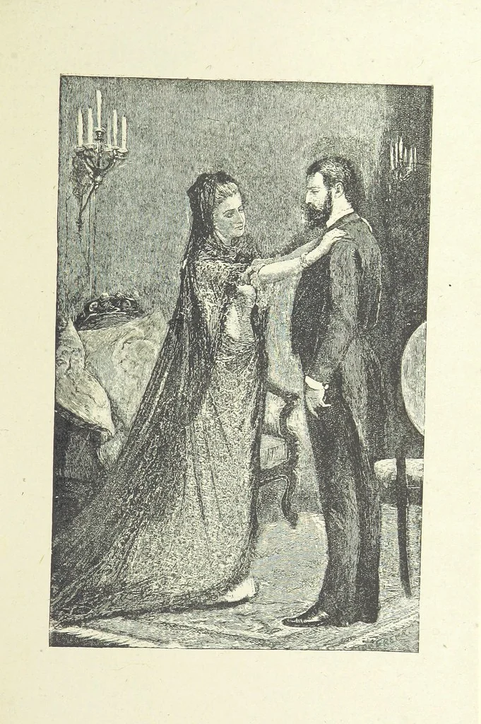 An illustration from Scenes and Characters from the works of George Eliot: a series of illustrations by eminent artists. India proofs. With introductory essay and descriptive letterpress by L. G. Seguin, 1888, leaf 171
