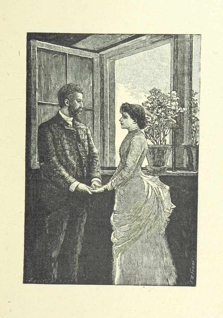 An illustration from Scenes and Characters from the works of George Eliot: a series of illustrations by eminent artists. India proofs. With introductory essay and descriptive letterpress by L. G. Seguin, 1888, leaf 175