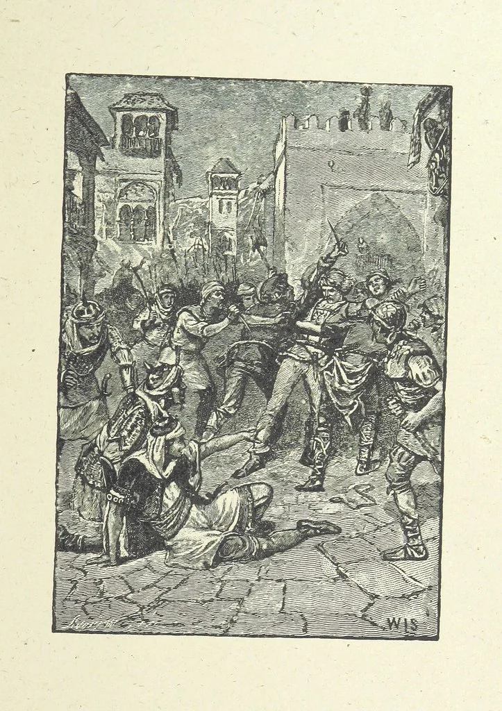 An illustration from Scenes and Characters from the works of George Eliot: a series of illustrations by eminent artists. India proofs. With introductory essay and descriptive letterpress by L. G. Seguin, 1888, leaf 211