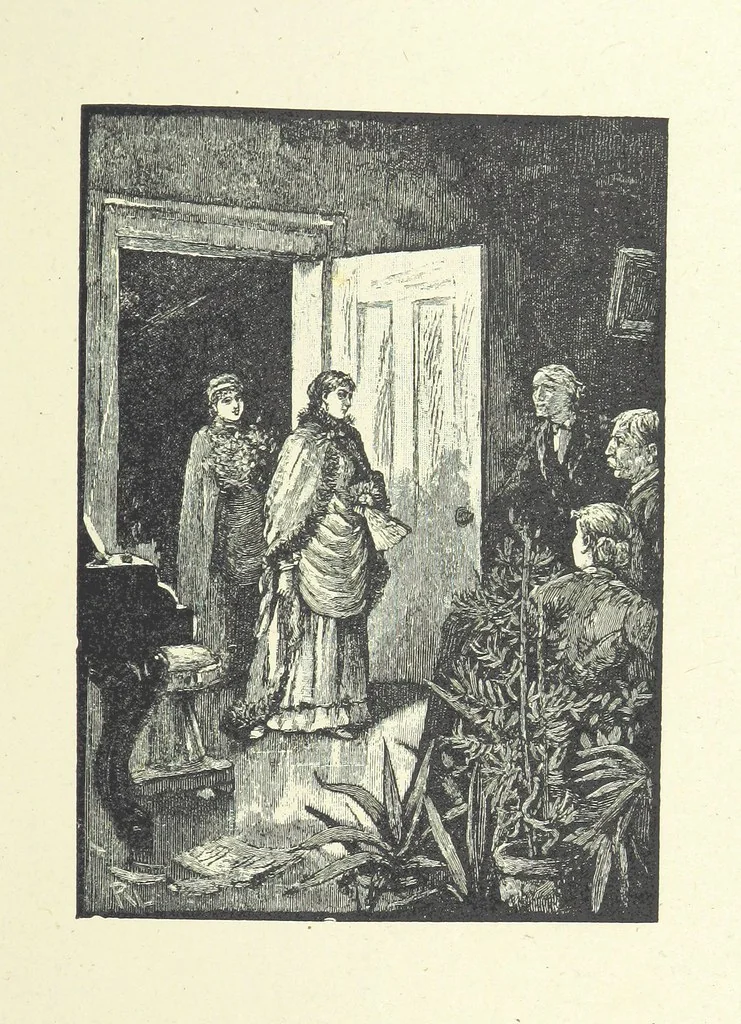 An illustration from Scenes and Characters from the works of George Eliot: a series of illustrations by eminent artists. India proofs. With introductory essay and descriptive letterpress by L. G. Seguin, 1888, leaf 235