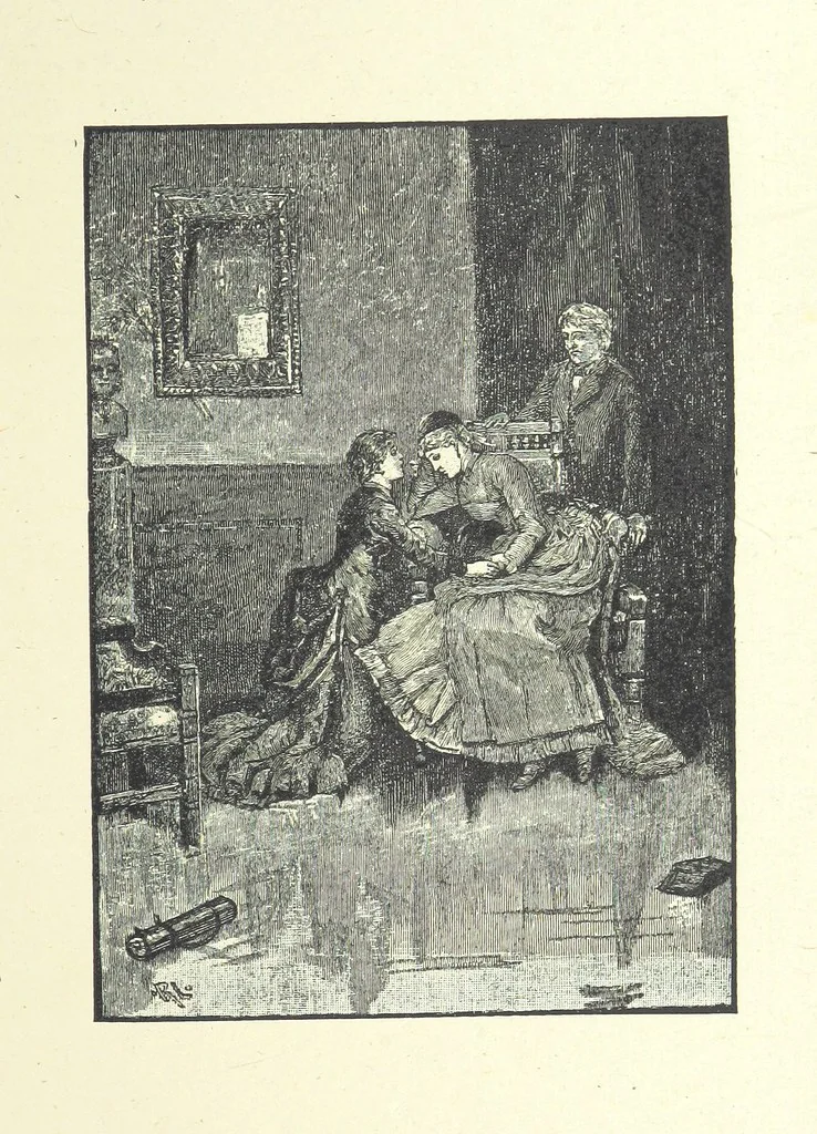 An illustration from Scenes and Characters from the works of George Eliot: a series of illustrations by eminent artists. India proofs. With introductory essay and descriptive letterpress by L. G. Seguin, 1888, leaf 239
