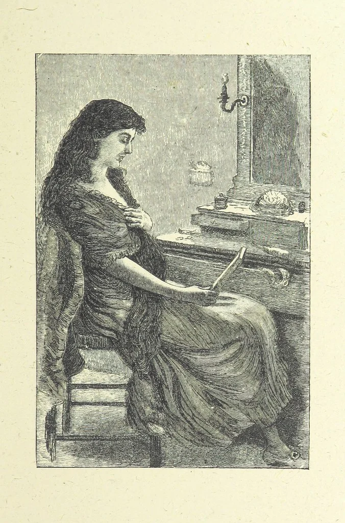 An illustration from Scenes and Characters from the works of George Eliot: a series of illustrations by eminent artists. India proofs. With introductory essay and descriptive letterpress by L. G. Seguin, 1888, leaf 55