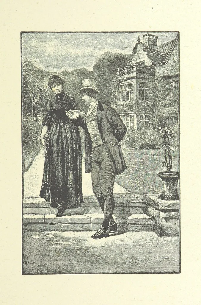 An illustration from Scenes and Characters from the works of George Eliot: a series of illustrations by eminent artists. India proofs. With introductory essay and descriptive letterpress by L. G. Seguin, 1888, leaf 71