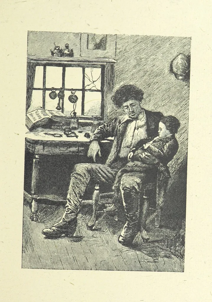 An illustration from Scenes and Characters from the works of George Eliot: a series of illustrations by eminent artists. India proofs. With introductory essay and descriptive letterpress by L. G. Seguin, 1888, leaf 87