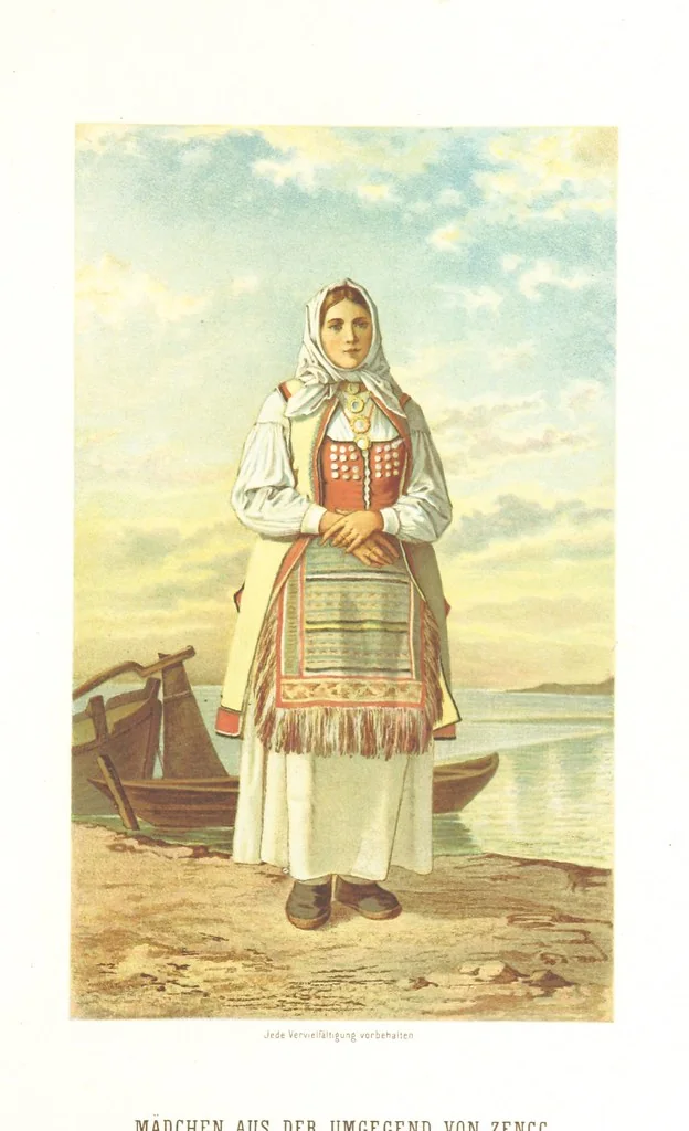 An illustration from Die Serben an der Adria. Ihre Typen und Trachten. [By Louis Salvator, Archduke of Austria, 1870, leaf 31
