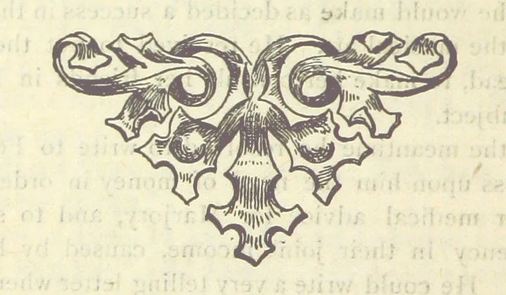 An illustration from Marjory Moore's Lovers, 1897, leaf 180